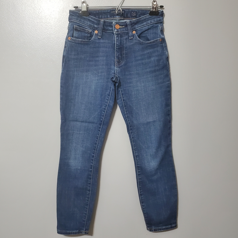 Lucky Brand Women's Dark Wash Low Rise Ankle Skinny Lolita Jeans Size 2